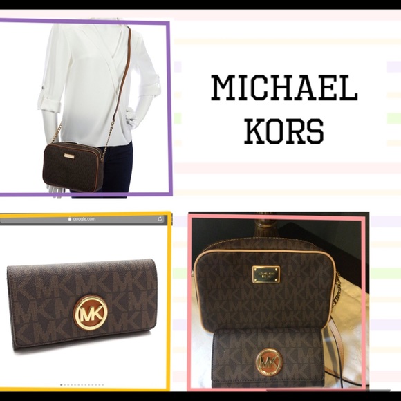 Michael Kors Handbags - Michael Kors Fulton crossbody & carry all wallet
